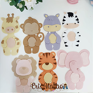 Recortes em Feltro - Corpinho Safari pocket EM PÉ Candy - 20 cm - unitário