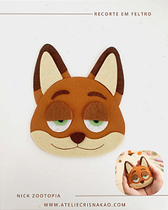 Recorte em Feltro - Nick Zootopia
