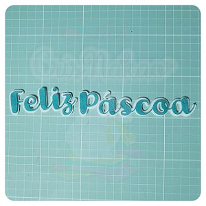 Recortes em Feltro - Feliz Páscoa com fundo - un Modelo 2