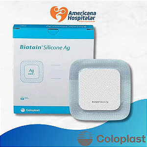 Biatain® Silicone Ag (prata) - (Coloplast)