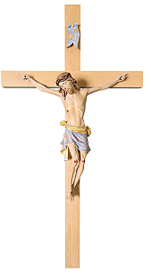 Crucifixo - 52 cm - Azul.
