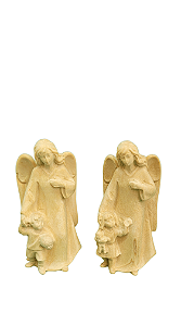 Conjunto Anjos da Guarda 8,5 cm  - Natural.