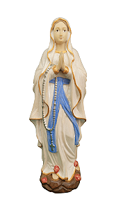 Nossa Senhora de Lourdes - 19 cm - Colorida.