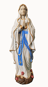 Nossa Senhora de Lourdes - 19 cm - Colorida.