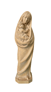 Nossa Senhora com Menino - 20 cm - Natural.