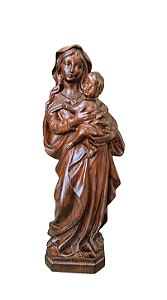 Nossa Senhora Barroca - 30 cm - Escurecida.