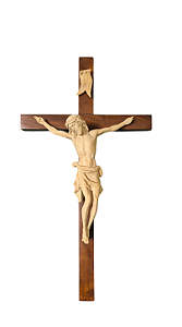 Crucifixo 35 cm - Natural.