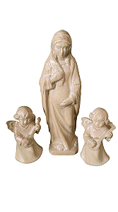 Conjunto Nossa Sra. Gravida 9,2 cm & Anjo Musical 5 cm.