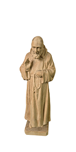 Padre Pio - 14,25 cm - Natural.