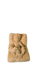 Menino Jesus com Pomba da Paz - 7,5 cm - Natural