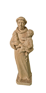 Santo Antônio com Menino - 15 cm - Natural.