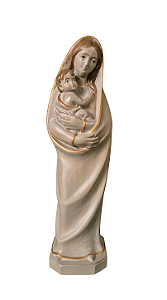 Nossa Senhora Com Menino - 20 cm - Colorido.