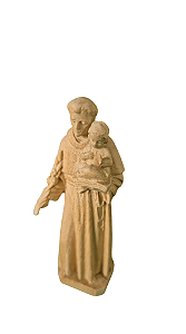 Santo Antônio de Pádua - 10,5 cm - Natural.
