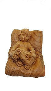 Menino Jesus com Pomba da Paz - 12 cm - Encerado.