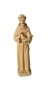 São Francisco com Pombas - 14,25 cm - Natural.