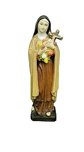 Santa Terezinha do Menino Jesus - 15 cm - Tons de Marrom