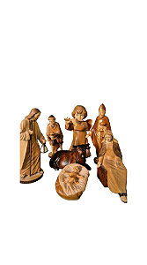 Presépio 13 cm - Tons de Marrom.