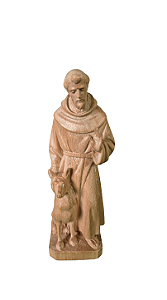 São Francisco com Lobo - 13 cm - Encerado.