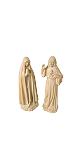Nossa Senhora de Fátima & Sagrado Coração - 9,2 cm.