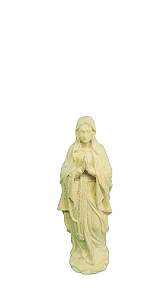 Nossa Senhora de Lourdes - 9 cm - Natural.