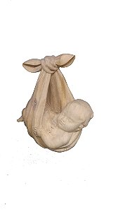 Bebê Cegonha - 9 cm - Natural