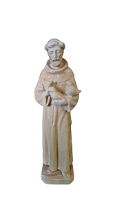 São Francisco Com Pombas - 14,25 cm - Natural.