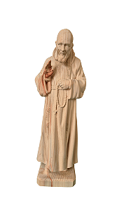 Padre Pio - 40 cm - Natural.