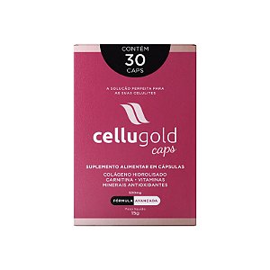 Cellugold Caps Suplemento Alimentar Para Celulite e Flacidez 30 Cápsulas 
