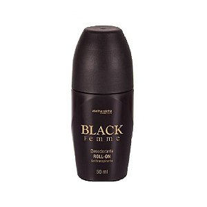 Desodorante Roll-on Antitranspirante Feminino Black Femme 50ml Abelha Rainha