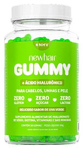 New Hair Gummy Cabelos, Unhas e Pele 30 Gomas Sabor Uva Verde