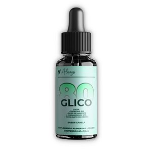 Glico80 Suplemento Alimentar Líquido 30ml Sabor Canela