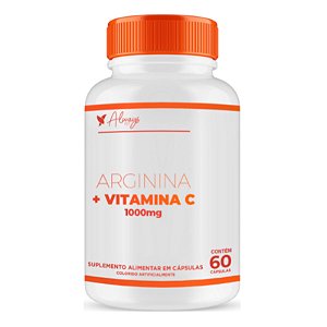 Arginina+Vitamina C Suplemento Alimentar Com 60 Cápsulas 1000mg Always Fit