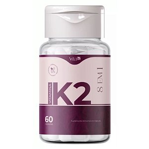 Vita K2 Suplemento Alimentar Com 60 Cápsulas