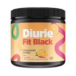 DiurieFit Black Suplemento Alimentar Em Pó 150g Sabor Laranja