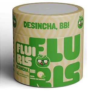 Fluiris Detox Desincha BB Suplemento Alimentar em Pó 210g Sabor Abacaxi com Hortelã