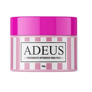 Adeus Creme Rosa Multifuncional Para Pele 300g Estrias, Celulite e Foliculite