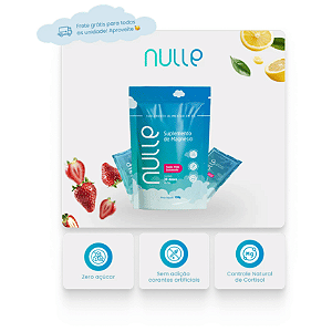 Magnésio Nulle em Pó - 01 POUCHE com 30 Doses Sabor Pink Lemonade