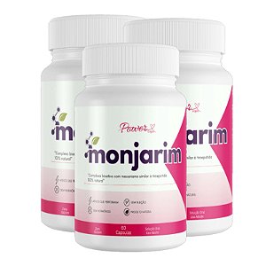 Monjarim Suplemento Alimentar 60 Cápsulas Kit com 3 Unidades