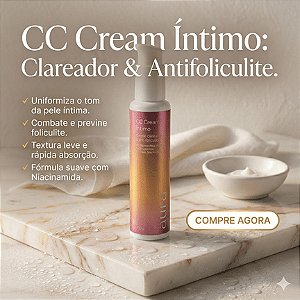 01 CC CREAM CLAREADOR ÍNTIMO 100g - AURA MIZZ