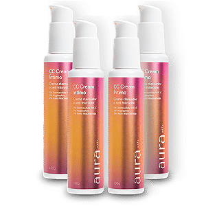 04 CC CREAM CLAREADOR ÍNTIMO 100g - COMPRE 4 PAGUE 3 - AURA MIZZ