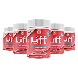 LIFT NANO BURN - 5 pote 300 capsulas -Desincha E Acelera Metabolismo