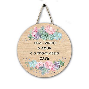 FLÂMULA REDONDA BEM VINDO