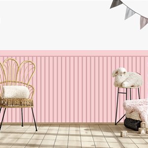 Adesivo Ripado Fino Rosa Escuro