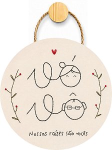 Plaquinha Decorativa MDF - Casa de Vó
