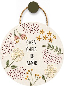 Plaquinha Decorativa MDF - Casa Cheia