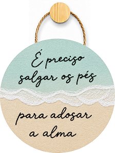 Plaquinha Decorativa MDF - Salgar os Pés