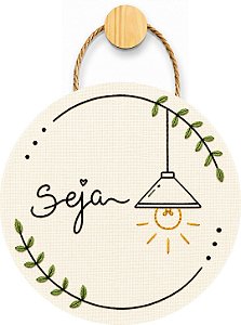 Plaquinha Decorativa MDF - Seja Luz