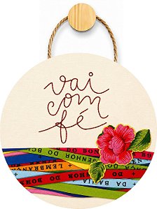 Plaquinha Decorativa MDF - Vai com FÉ