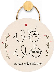 Plaquinha Decorativa MDF - Vó & Vô
