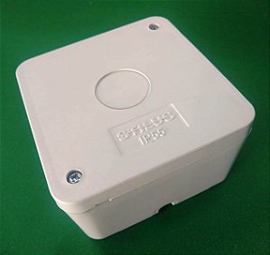 Caixa Plastica Organizadora de Sobrepor Camera Cftv - BRANCA - STILUS
